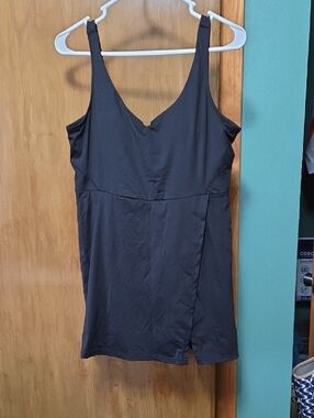 Simple Black Tank Pickleball Dress